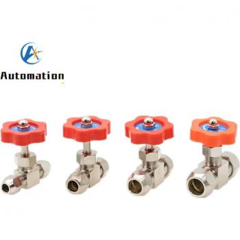 Needle Type Globe Valve with Orange Handle