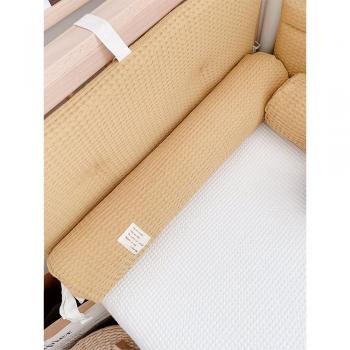Infant CozyBumper Waffle Fabric Crib Protector