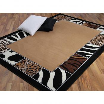 Afrika Bordüre Trendline Teppich – Rechteck, 200 × 400 cm, Pergamon Design, 8 mm Höhe