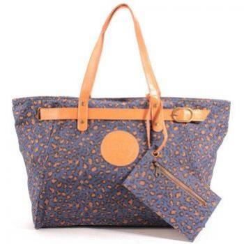 Sac Cabas « Le Temps des Cerises » – Mélange Léopard, Toile, Mixte