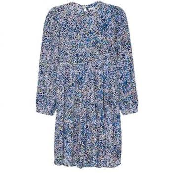 S.Oliver Minikleid mit Allover-Muster und Raffung