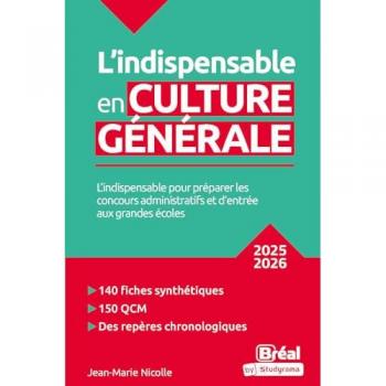 L'indispensable en culture générale 2025-2026 (Broché)