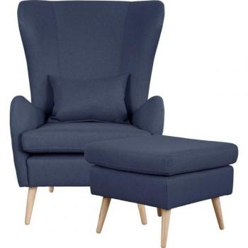 Guido Maria Kretschmer Home&Living Polstersessel-Set »Charles«, (2 tlg.), modern und einladend, mit passendem Hocker