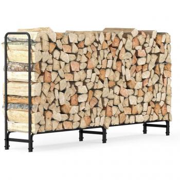 7.6ft Metal Log Holder for Outdoor Firewood