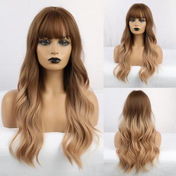Cosplay Water Wave Wig with Bangs