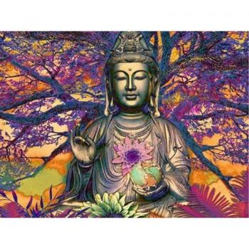 Gemmed Buddha Canvas Painting