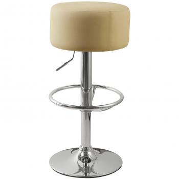 Cream Bar Perch – Capri Adjustable Faux Leather Stool