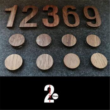 Reloj de pared de madera maciza, decoración 3D para sala