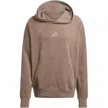 Felpa Adidas Elevated All Szn in Terry Loop S Marrone