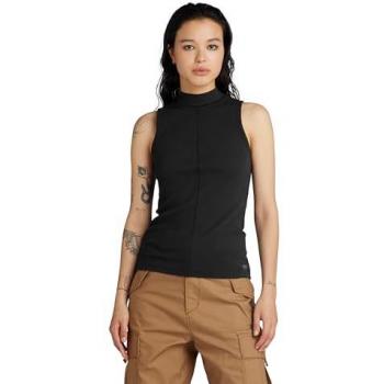 Mock Open Back Negra de G‑Star – Camiseta Femenina