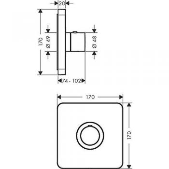 Sistema de ducha Select SoftCube (HighFlow) en color cromo
