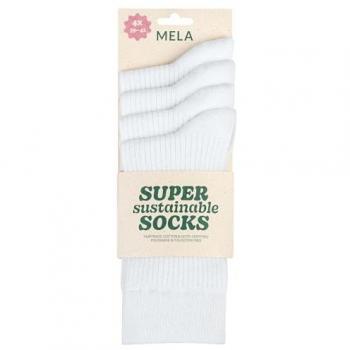 MELA 4er-Pack Socken Ripp-Design, ökologisch und fair