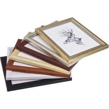 Pack de 10 Cadres Photo Woltu, 15x20cm, Bois et Verre, Blanc