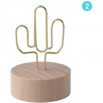 Support photo en bois avec clip et carte de mémo, 1 pièce