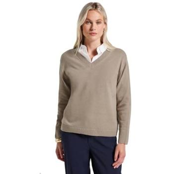 Pull Beige Col V Street One Femme