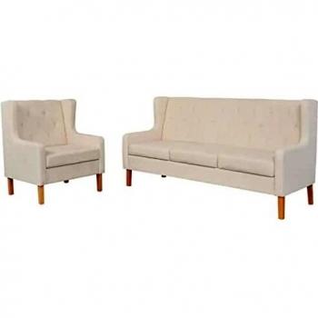 Cream White Sofa Set
