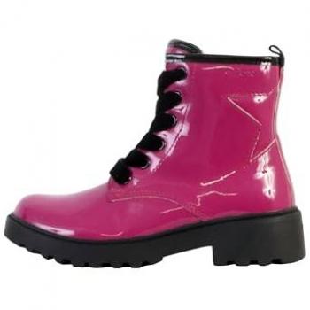 Bottines GEOX fille CASEY à lacets fuchsia
