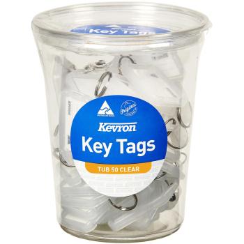 50-Unit Clear Key Tag Bundle
