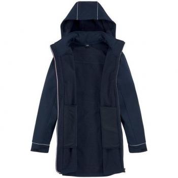 Marinefarbener Softshellparka von Sheego, Größe 52