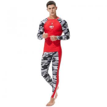 Men's Fitness Compression Suit with UPF 50+ for Running and Diving