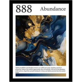 Ada Ingram Angel 888 Print Blue/White Cushion 40cm