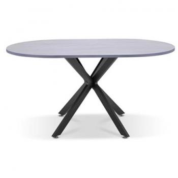 Tavolo da pranzo ovale in legno e metallo Kiso 150x90 cm
