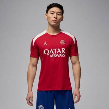 Nike PSG Dri‑Fit Strike Trikot Herren Rot M – Kurzarm‑Strickmaterial