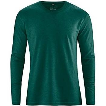 HempAge Herren Langarmshirt Bio‑Baumwolle/Hanf Spruce XL