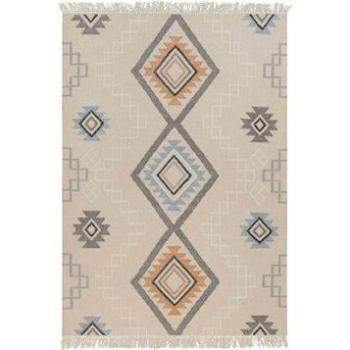 Tapis Ethnique Chic en Laine Tissé Main 140x200