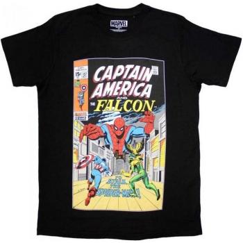 Captain America & Falcon Comic Cover T-Shirt XXL