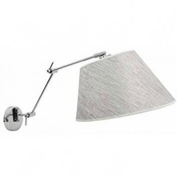 Aplique articulable Sumatra 1xe27 gris/cromo Regx67x35 cm
