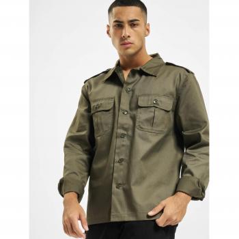 Chemise Brandit US longsleeve verte taille L