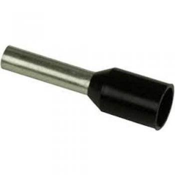 Embout de câble 1 x 1,5 mm² x 8 mm noir isolé partiellement