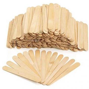 Paquete de 100 Palos Artesanales de Madera Jumbo