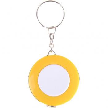 Llavero de cinta métrica 1.5m para tallas de ropa color caramelo