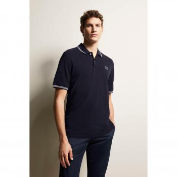 Bugatti Poloshirt, mit Kontraststreifen