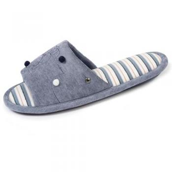 Sandales Mules Isotoner Design Chat Bleu 40