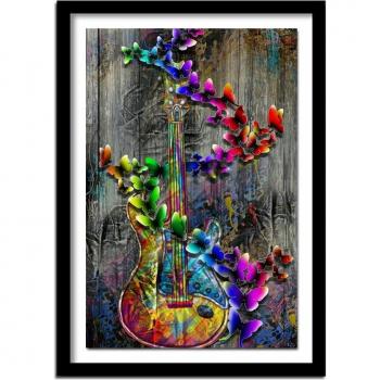 Strass Farfalla Gitarra 5D 20x30cm