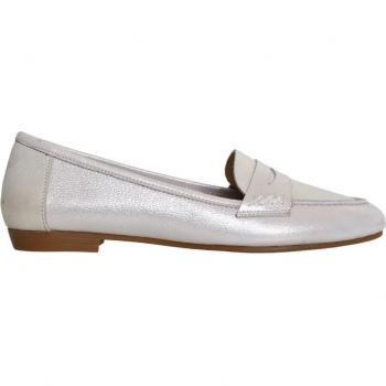 Scarpe loafers in pelle naturale per donne 38