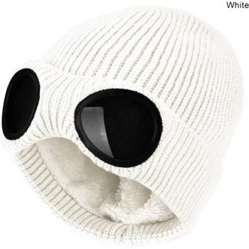 Bonnet de sport épais avec lunettes amovibles
