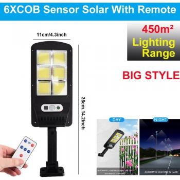 FENGRISE COB Solar Light with Remote Control and PIR Motion Sensor IP65 Outdoor
