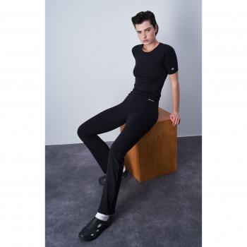 Trendige Jazzhose mit Schriftzug