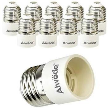 10-Pack Aiwode E27 to E14 Base Conversion Kit