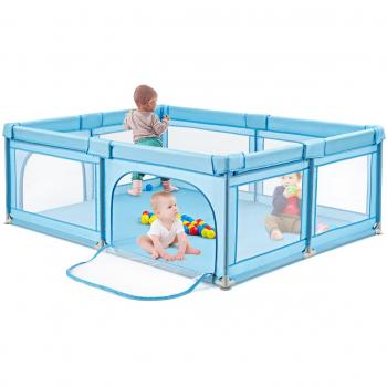 Costway Parque Infantil, Cerca Extra Large Atóxica, Centro de Actividad con Pelotas, Red Transpirable