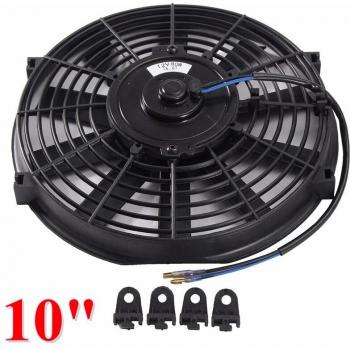 Ventilador de Tanque 10 12V 80W 2100 RPM Negro Kit Montaje