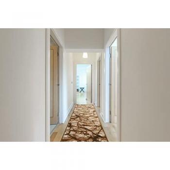 Marmur Marbled Runner by BCF – Beige/Gold, 70 cm Wide, 3.4 m Long