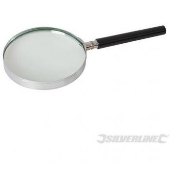 Silverline Precision 100mm MAGNIFYING GLASS Magnifier Magnifies 3x Hobby Tool
