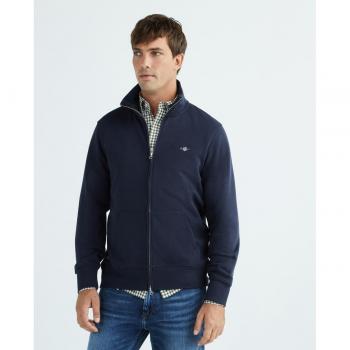 Gant Maglione con zip Reg Shield Evening Blue L