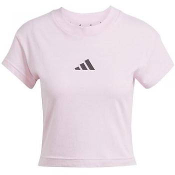 Adidas T-Shirt Future Icons Small Logo Baby Slim Fit JE4003 Rosa, Taglia M