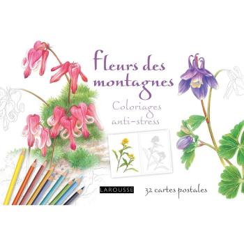 Fleurs de montagne : Coloriages anti-stess